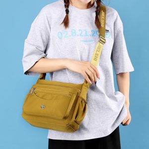 Trendy Women's Shoulder Lightweight Waterproof Nylon Cloth Bag