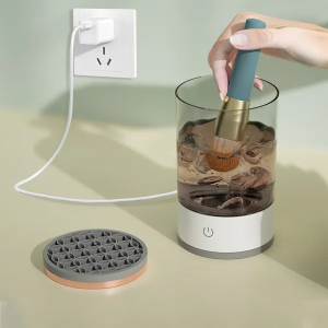 3 In 1 Makeup Brush Blender Cleaner Automatic Makeup Brush Cleaner Machine USB Powered Brush Drying