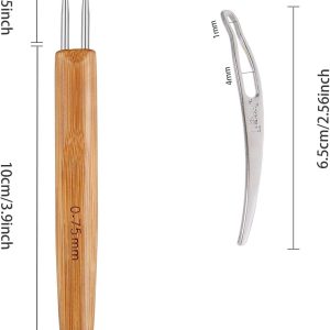 Dreadlock Crochet Hook Tool Braid Hair Dreadlocks Needle Weaving Crochet For Braid Craft  0.75mm