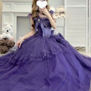 Summer New French Fairy Star Bright Princess Dress