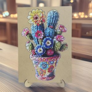 Wooden Puzzle With Photo Frame Plant