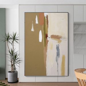 Handmade Oil Painting Canvas Wall Art Decoration Morandi Colors Simple Abstract For Home Living Room Decor Rolled Frameless Unstretched Painting