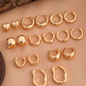 Smooth Geometric Hollow Earrings For Women