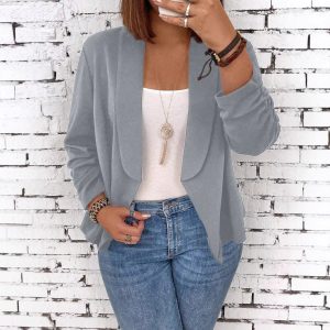 Women's Cardigan Jacket Casual Versatile Long Sleeves