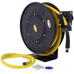 Air Reel 3  8 X 50Retractable Flex Hybrid Hose Max 300 PSI Commercial Premium