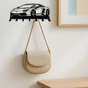 Must-Have For Auto Enthusiasts,Exquisitely Crafted Metal Racing Key Holder