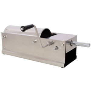 5L 11LBS Horizontal Sausage Stuffer,Stainless Steel,Manual Sausage Maker,With 4PCS Filling Nozzles, For Home  Commercial Use