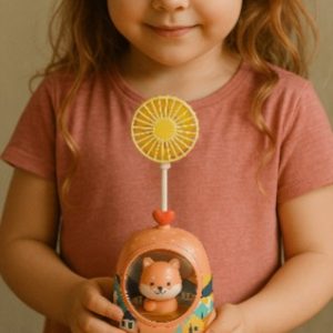 Mini Cartoon Animal Fan