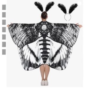 Halloween Cloak Rotating Butterfly Shawl Decoration