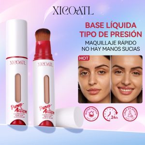 Press Liquid Foundation Oil Control Natural Light And Thin