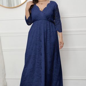 Bridesmaid Elegant Lace Women's Dress