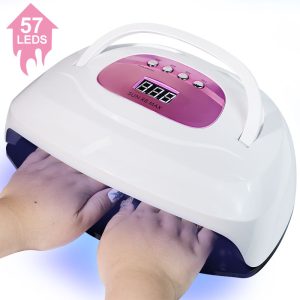 LED UV Lamp Nail Dryer 57 PCS LEDs Fast Drying Nail Gel Polish Manicure Gel Lamp With Motion Sensing LCD Display