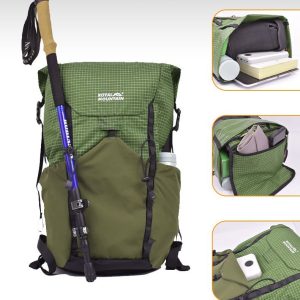 Outdoor Lightweight Curved Edge Foldable Storage 25L Backpack