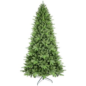 Artificial 6ft Green Christmas Tree With 1168 PE PVC Mixed Branch Tips, Hinged Premium & Foldable Base For Indoor Holiday Decorating