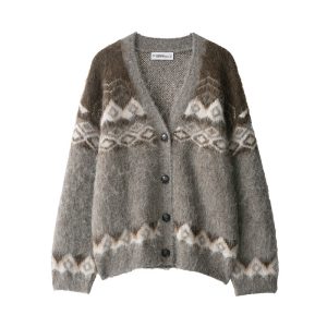 Women's Loose European And American Style Jacquard Knitted Jacket