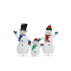 White Plush Lantern With Warm LED Light, Christmas Indoor And Outdoor Decorations, Plush Material, Warm Atmosphere Light, Warm Light Effect, Christmas Ornaments