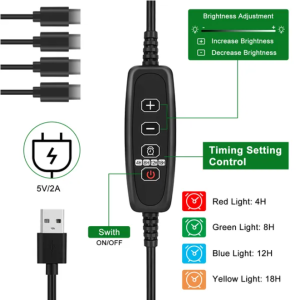 2Pcs 40 Cells Seed Starter Tray Plant Grow Light