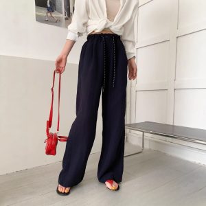 Versatile Slimming High-grade Drape Idle Style Comfortable Straight-leg Pants