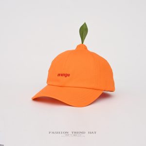 Cute Funny Tangerine Baseball Cap Female Spring And Summer Travel Photo