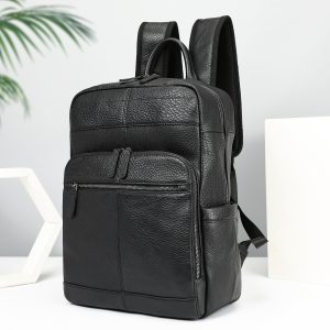 Top Layer Cowhide Backpack Leisure
