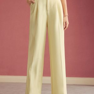 Elegant High-waisted Wide-leg Pants