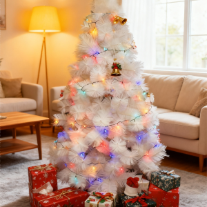 PartyGo White 142 Pine Wood Needle Sticks Christmas Tree 150CM