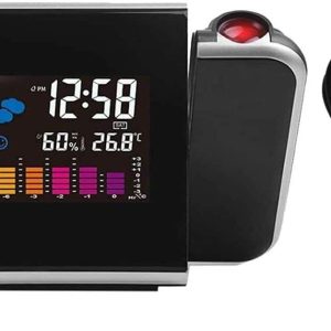 Smart Alarm Clock Digital LED Projector Temperature Time Projection LCD Display
