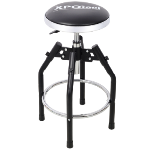 Heavy Duty Adjustable Hydraulic Shop Stool,Adjustable Mechanic Stool,Foot Rest Stool,360 Swivel