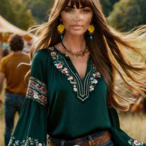 Women's Bohemian Retro Floral T-Shirt