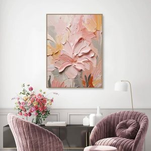 Handmade Oil Painting Canvas Wall Art Decoration 3D Texture Thick Oil Flowers Modern Abstract For Home Room Decor