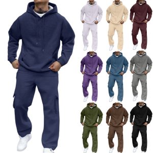 Men's New Autumn And Winter Fashion Hooded Pullover Suit