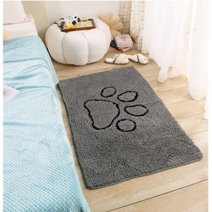 Chenille Embroidered Mat Absorbent For Pets