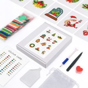 Hengtai Diamond Painting Factory Flower Famous Painting Christmas Cartoon Children's Stickers Set Christmas Gift Cross-border Wholesale
