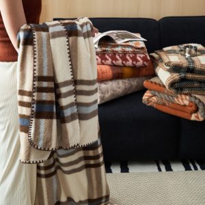 Antique Plaid Cashmere Blanket Thickening Warm Leisure