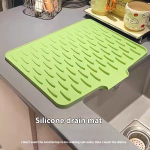 Silicone Drain Pad On Countertop Slope