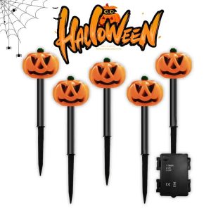 Halloween Pumpkin Pile LED Decorative Lights Waterproof And Durable Outdoor Lawn And Garden Path Decorations