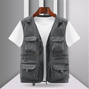 Outdoor Large Size Men's Multi-pocket Vest
