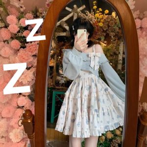 Autumn And Winter Lolita Dresses College Style Floral