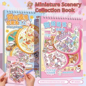 Yilan Landscape Stickers Miniature Scene Book Stereo Pasteup Toy