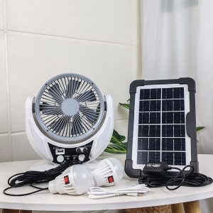 Solar Charging Emergency Fan With LED Lighting
