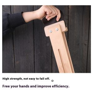 Wood Clamp For Hand Sewing Triangle Needle Spacing Ruler Combination Sewing Tool Set