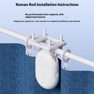 Portable Voice Controlled Curtain Butler Robot For Home Use