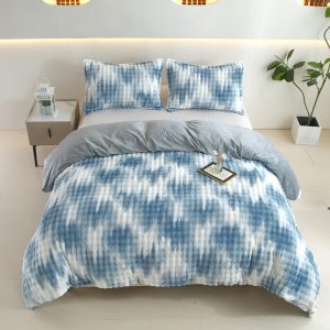 Reversible Faux Rabbit Fur Duvet Cover Set With Camo & Gradient Boho Design, Ultra Soft, Hypoallergenic, Plush Luxury Bedding For All-Season Comfort, Machine Washable, Fluffy Warm Winter Upgrad