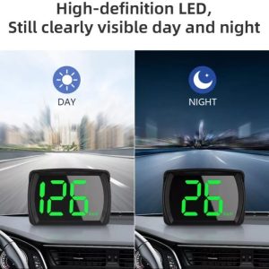 2024 New HUD Car Head-up Display MPH Speed Display 3-inch Multi-function LCD MPH Dashboard
