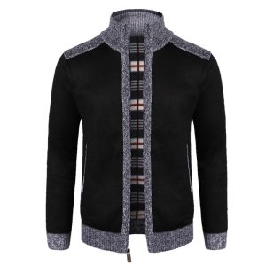 European Size Winter Dad Cardigan Loose Plus Size Knitwear