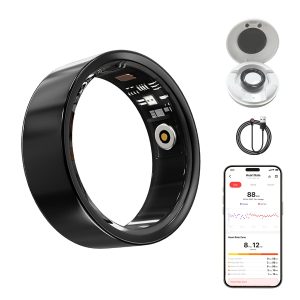 Health Smart Ring, Fitness Tracker, With Heart Rate, Blood Oxygen, Heart Rate Variability, Sleep Monitoring, Step Count, IP68 Compatible With IPhone And Android, No Subscription Fee Required