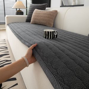 Lambswool Thickened Four Seasons Universal Sofa Cushion Non-slip Machine Washable Cushion