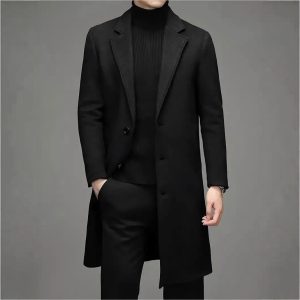 Men's Fashion Casual Slim-fit Woolen Coat