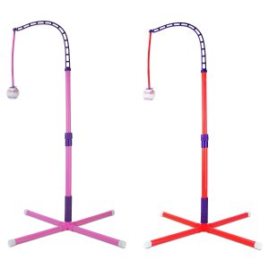 1Set 3 In 1 Baseball Toy Set For 3 To 5Years Old Kids And Toddlers Includes Tee Ball Stand Hanging Tee Automatic Ball Launcher With Adjustable Height For Indoor Outdoor Play Perfect Gift