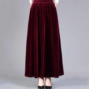 Fashion Personality Velvet Skirt Women